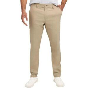 NEW Weatherproof Vintage Men's 40x29 Hybrid Tech Pants Beige Regular Taper Leg